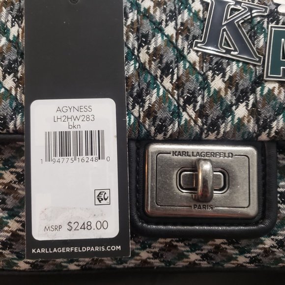 Karl Lagerfeld: Agyness Boucle Small Crossbody - Picture 7 of 7